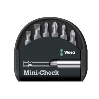 Wera Mini-Check 7 Universal 1 bits set for slotted/PH/PZ screws