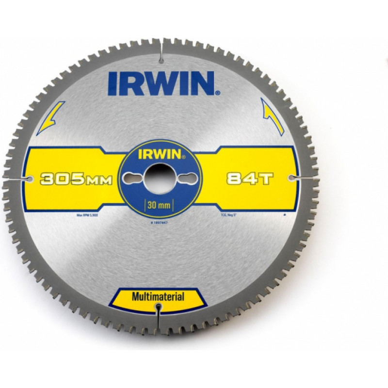 Irwin WELDTEC univer Ripzāģis 305mm 84T 2,5mm TCG/N