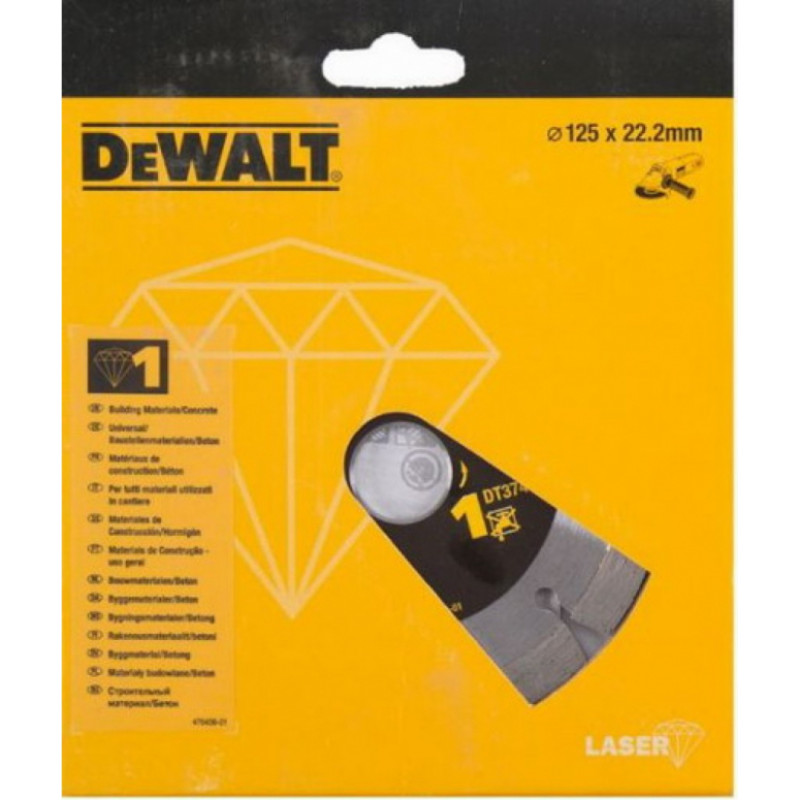 Dewalt 125mm BUILDING MATS/cements LASERWELDED