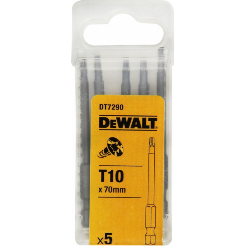 Dewalt 70mm TORX uzgalis T10 X5