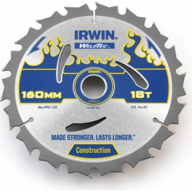 Irwin Zāģripa WeldTec 160mm/18T