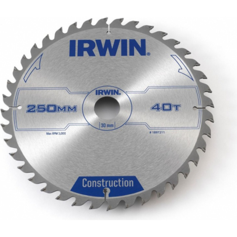 Irwin Ripzāģis 250x30x40T 3mm ATB