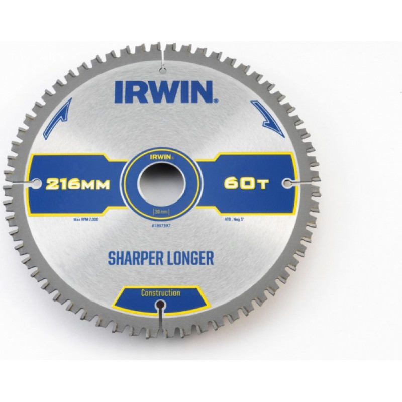 Irwin WELDTEC Ripzāģis 216x30x60T 2mm