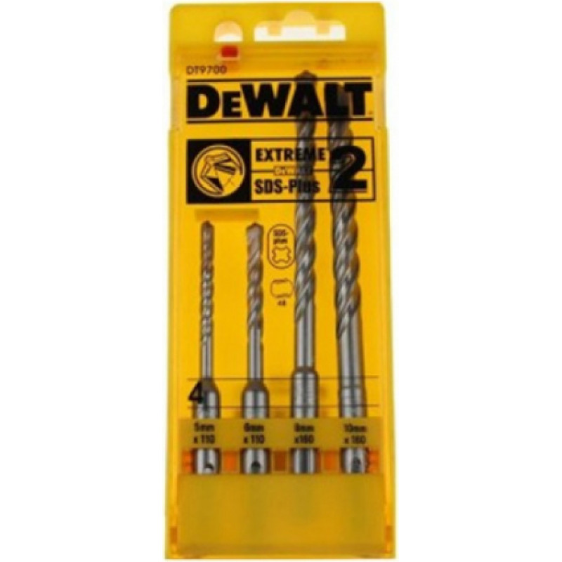 Dewalt komplekts, 4 gab. SDS+ EXTREME