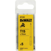 Dewalt 70mm Torx uzgalis T15 x5