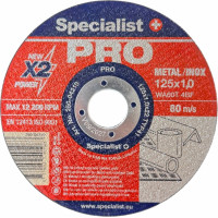 Specialist+ metāla griešanas disks PRO, 125x1x22 mm