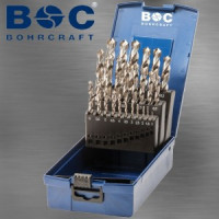 Bohrcraft Urbju komplekts BOHRCRAFT HSS-G DIN 338 1,0 - 13,0 x 0,5 mm iesk. / KG13 (25 gab.)