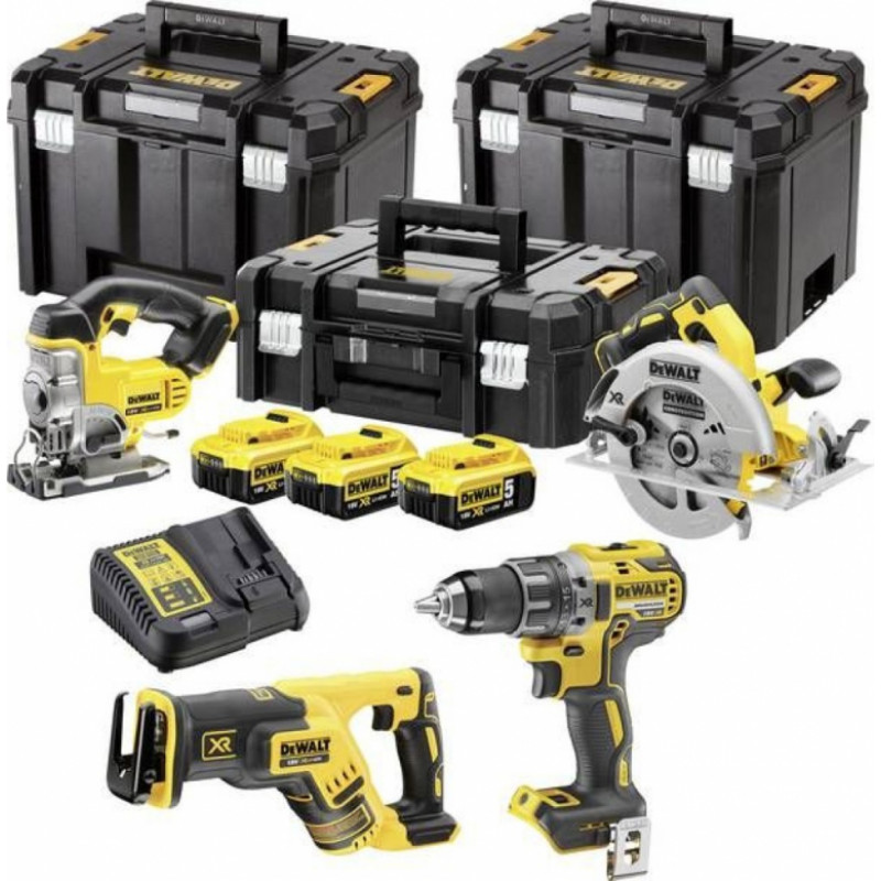 Dewalt 4 instrumentu komplekts XR Li-Ion 18V