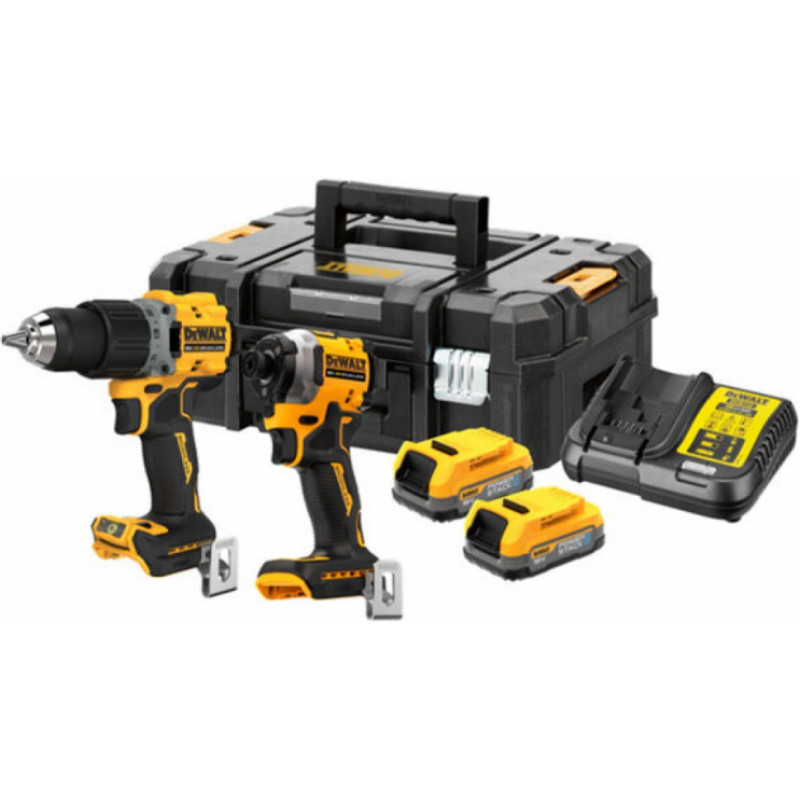 Dewalt Instrumentu komplekts (DCD800 + DCF850) 18V PS 2 X 1.7Ah TSTAK