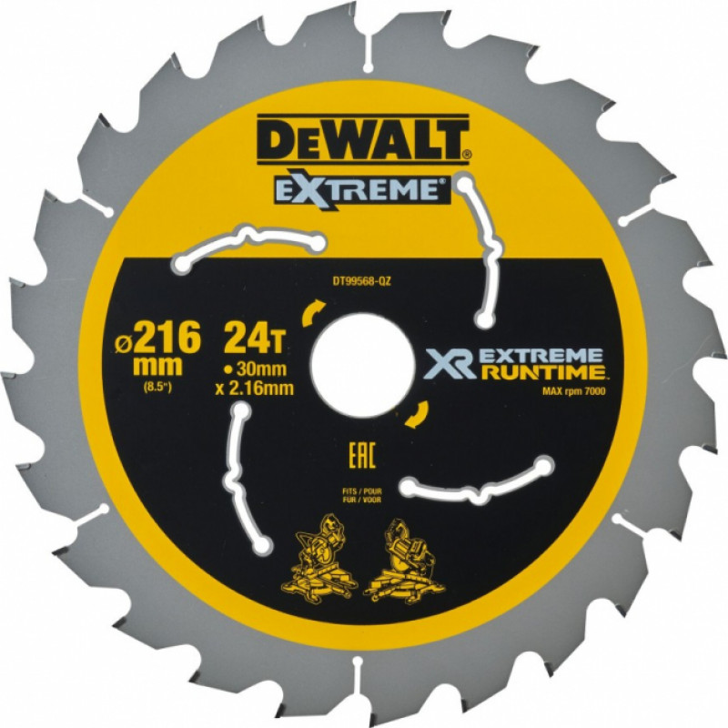 Dewalt Zāģripa XR 216mm x 30mm 24T CSB