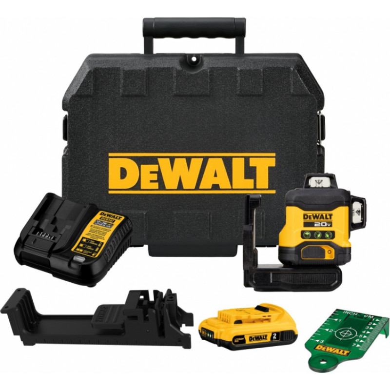 Dewalt Multilīniju lāzeris 18V 3x360 1 X 2Ah zaļs