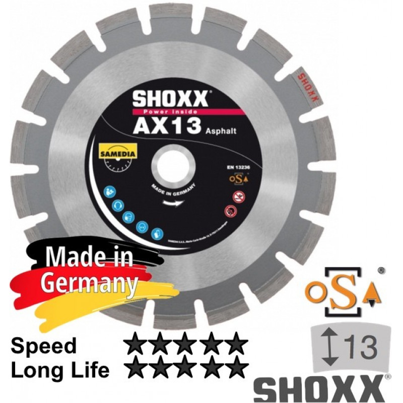 Samedia Dimanta disks SHOXX AX13 350x25,4x13mm