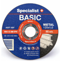 Specialist+ Metāla griešanas disks Specialist BASIC 125x1x22