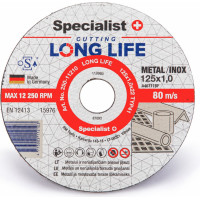 Specialist+ Disks metālam LongLife 125x1x22