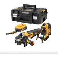 Stanley Kampinis šlifuoklis DeWalt DCG406P2LRT-QW; 18V 2x5,0Ah