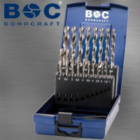 Bohrcraft Urbju komplekts BOHRCRAFT KG10 HSS-G ABS-Box /1-10x0,5/ 19 gab.